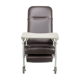 Sillón reclinable Geri de 3 posiciones, color chocolate