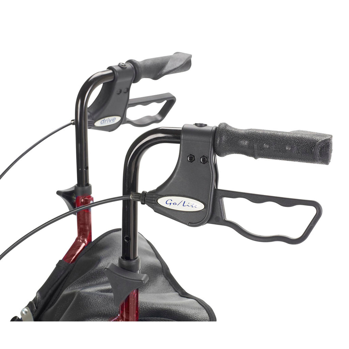 3 Wheel Rollator Rolling Walker with Basket Tray and Pouch