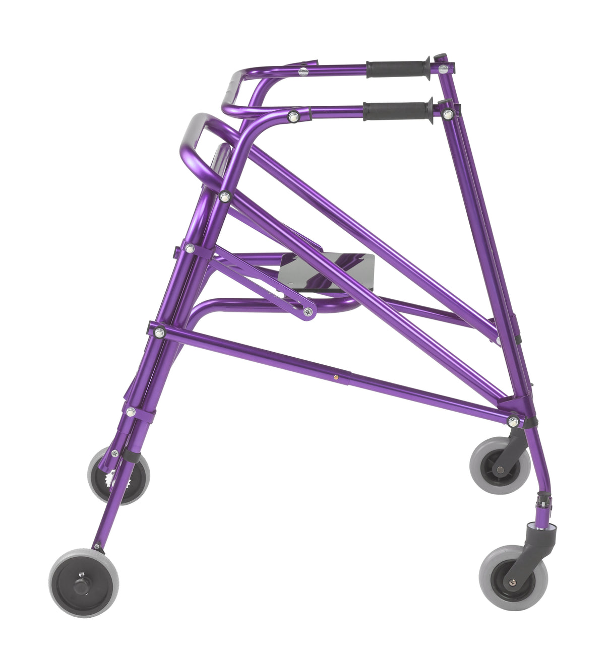 Andador posterior ligero Nimbo 2G con asiento, grande, color morado mago