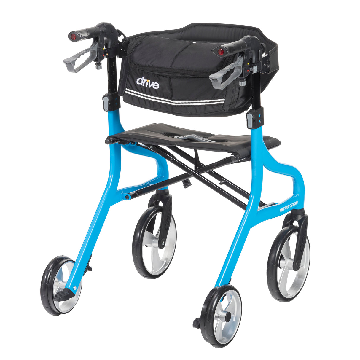 Andador con ruedas Nitro Sprint Rollator, color azul