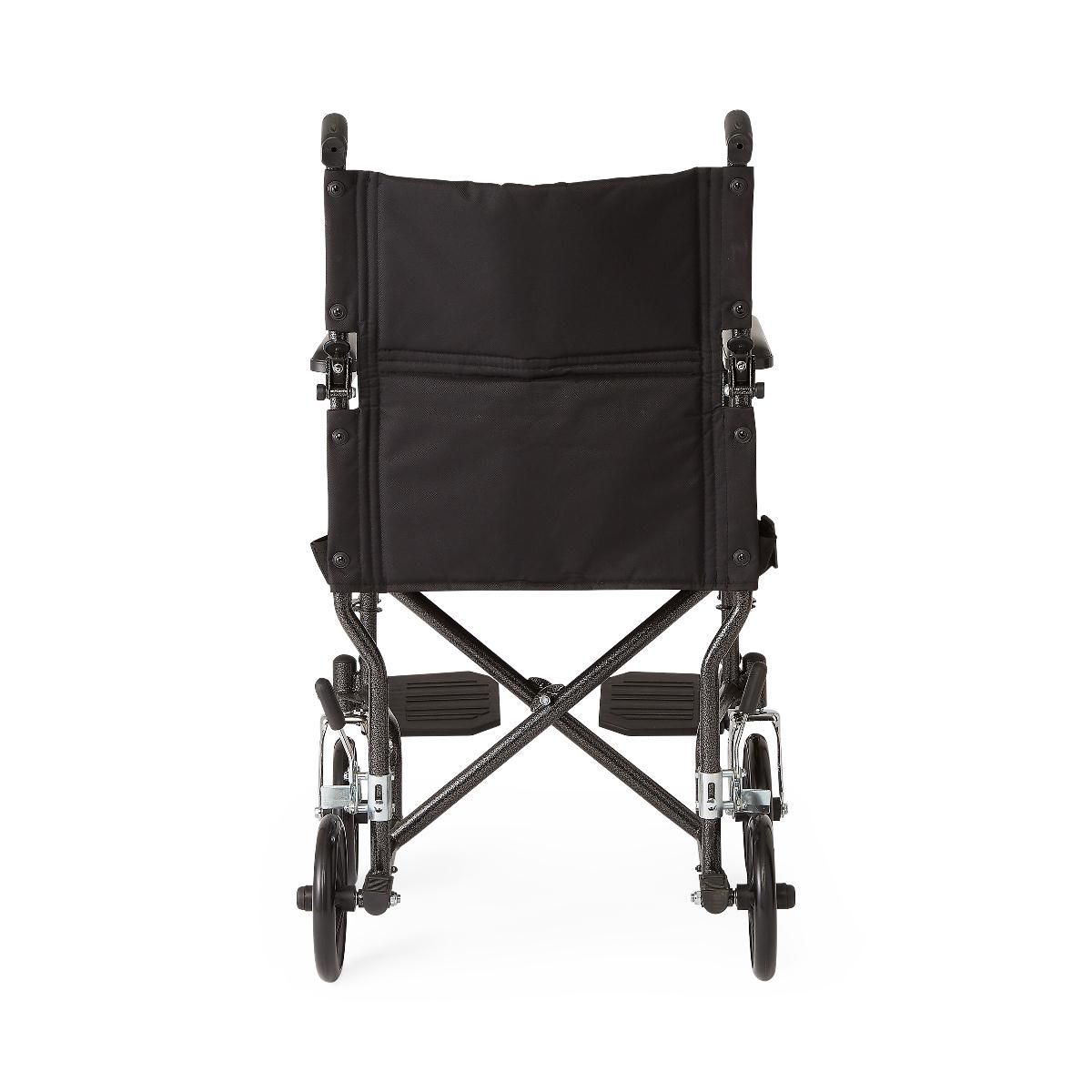 Silla de transporte básica Medline con asiento Hammertone de 19 pulgadas