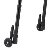 Medline Folding Trigger Walker with 5in Wheels