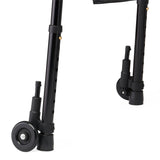 Medline Folding Trigger Walker with 5in Wheels