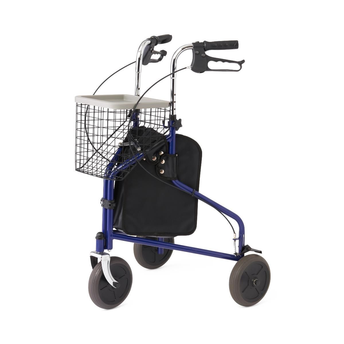 Medline 3-Wheel Steel Rollator