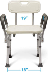 Medline Knockdown Bath Bench with Arms/Back