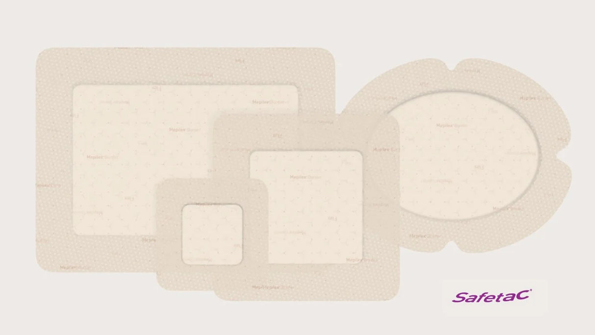 (Caja de 10) Mepilex Border Flex 12,5 X 12,5 cm (5 X 5")