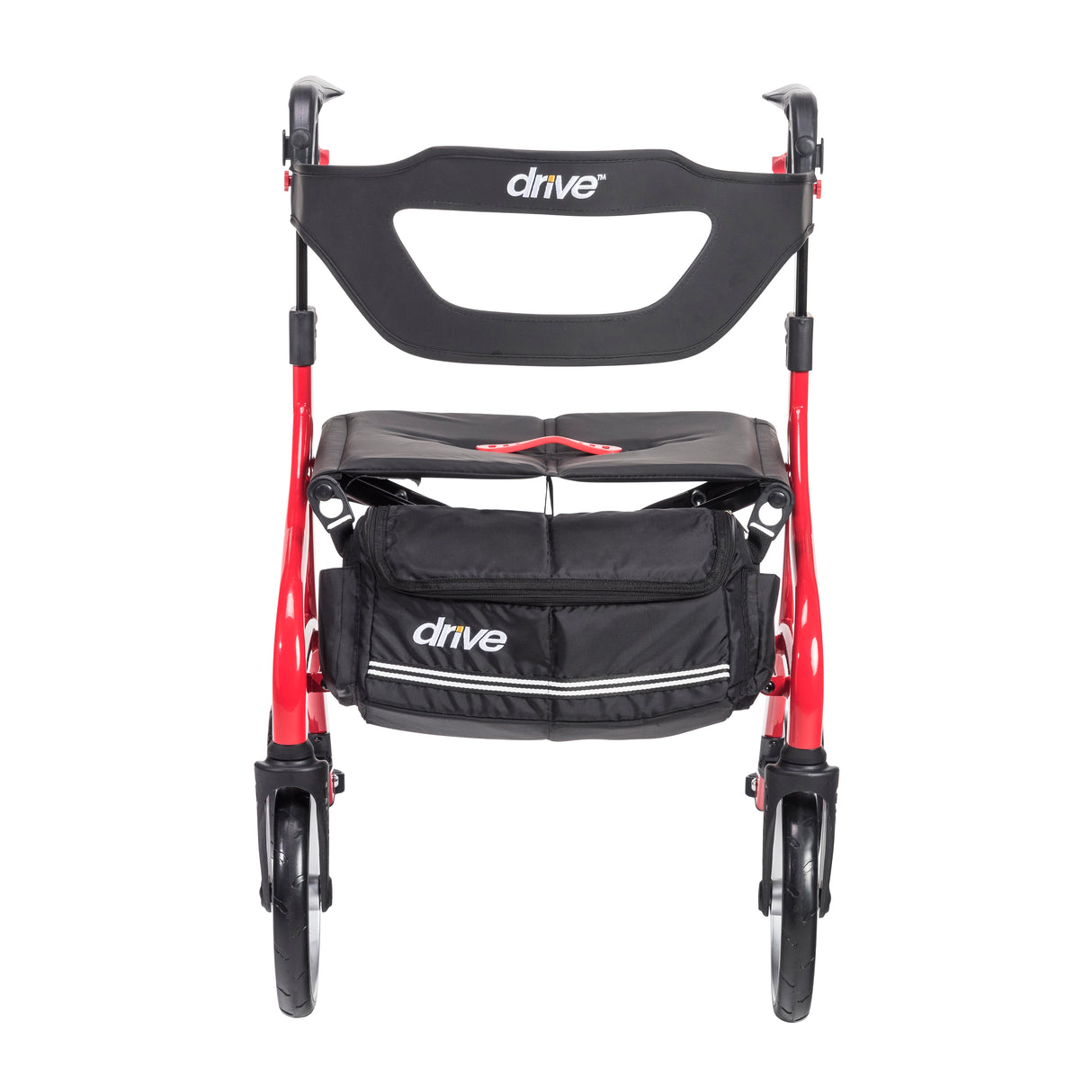 Nitro Sprint Rollator Rolling Walker, Red