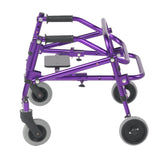 Andador posterior ligero Nimbo 2G con asiento, tamaño extra pequeño, color morado mago