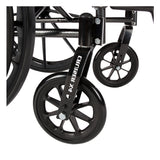 Cruiser X4 Lightweight Dual Axle Wheelchair with Adjustable Detachable Arms, Full Arms, Swing Away Footrests, 20" Seat