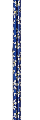 Lightweight Adjustable Folding Cane with T Handle, Black Floral