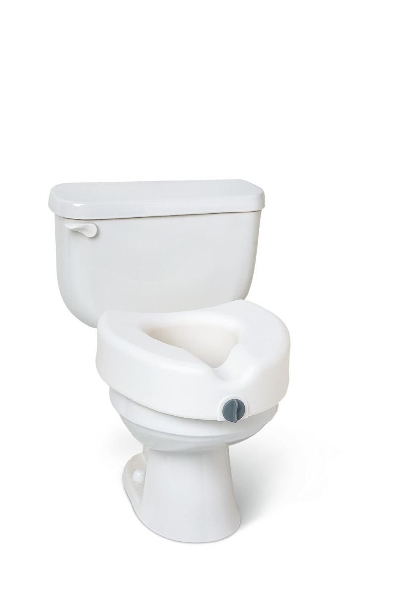 Medline Elevated Locking Toilet Seat Without Arms (Pack of 3)