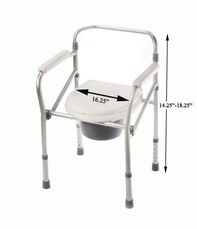 Aluminum Folding Commode