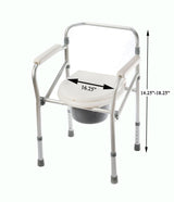 Aluminum Folding Commode