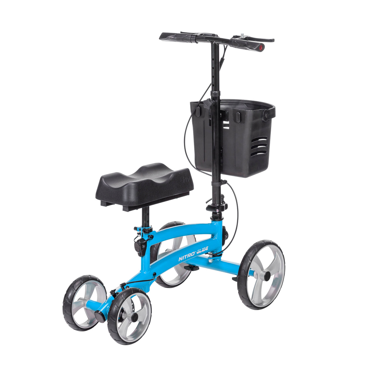 Alternative à la béquille pour scooter à genou Nitro Glide Knee Walker, bleu