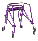 Andador posterior ligero Nimbo 2G con asiento, grande, color morado mago