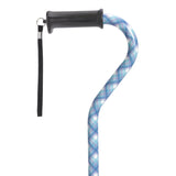 Adjustable Height Offset Handle Cane with Gel Hand Grip