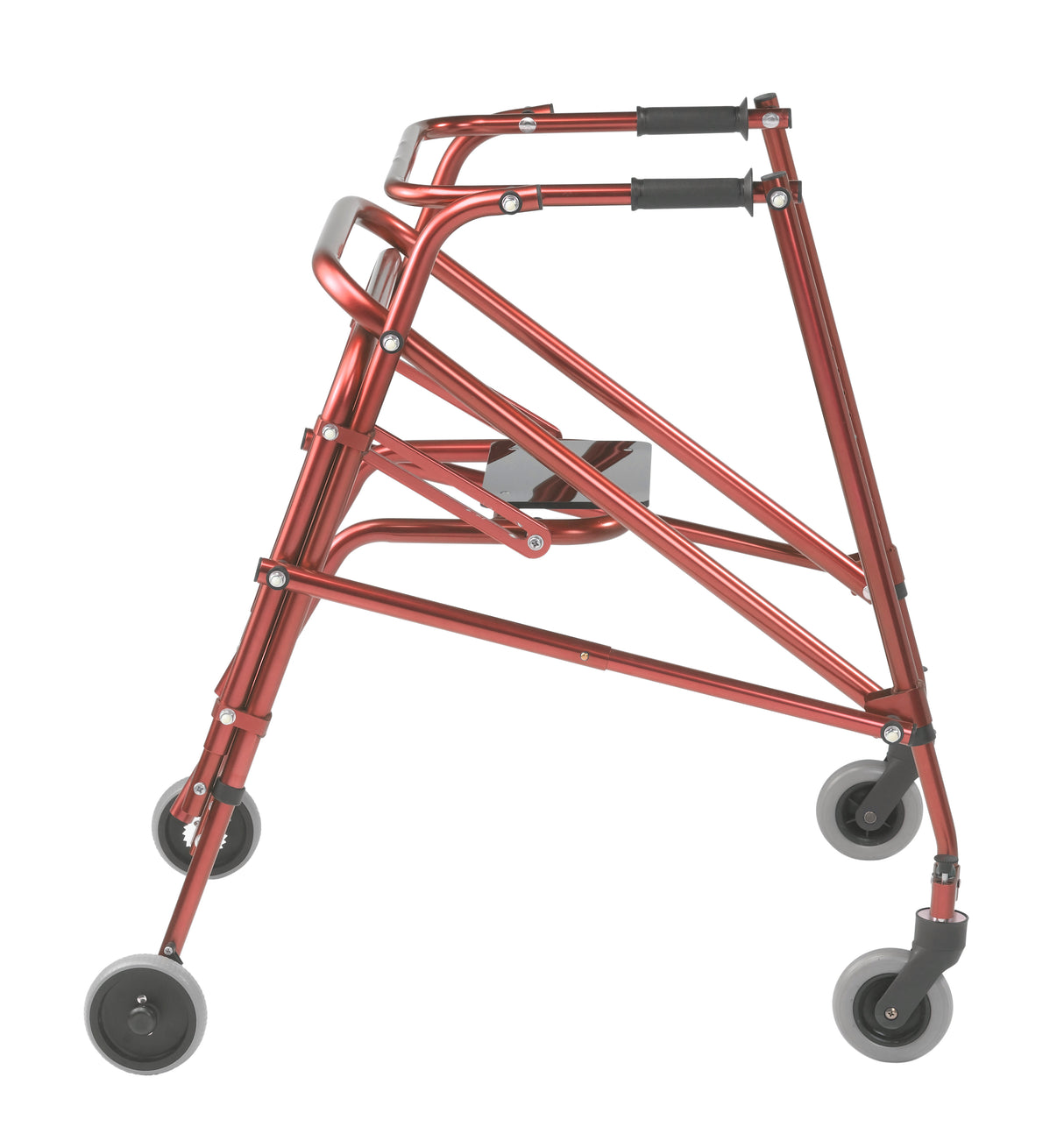 Nimbo 2G Lightweight Posterior Walker with Seat, Large, Castle Red