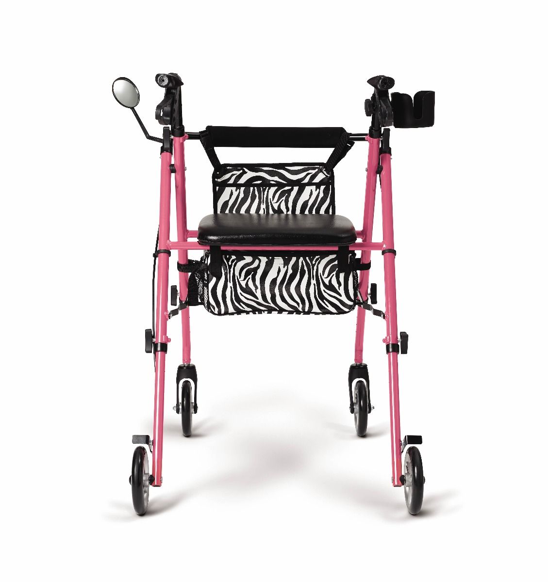 Andador con ruedas Medline Deluxe Posh Pink Zebra