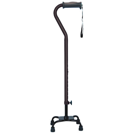 Adjustable Quad Cane for Right or Left Hand Use, Small Base