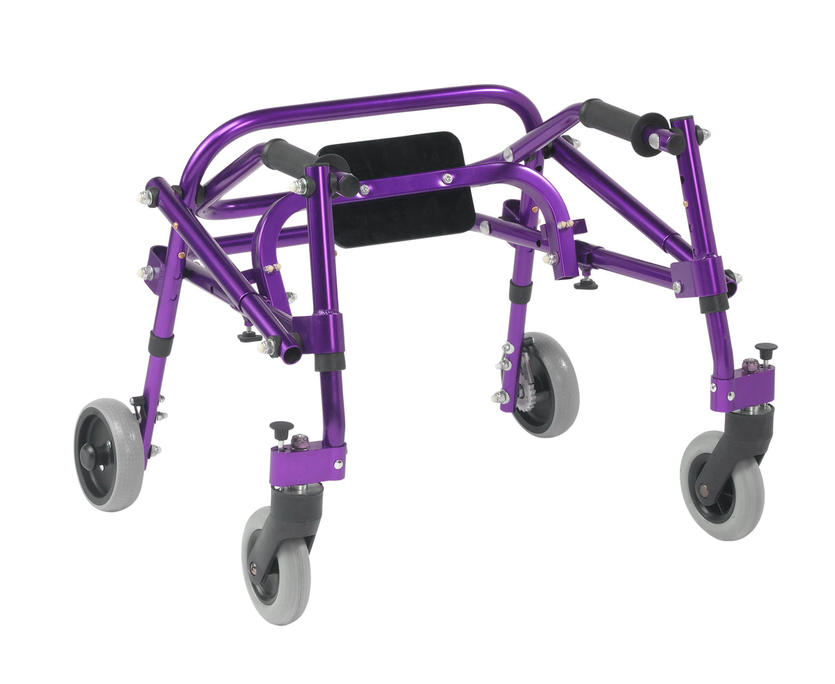 Nimbo 2G Lightweight Posterior Walker with Seat, Extra Small, Wizard Purple