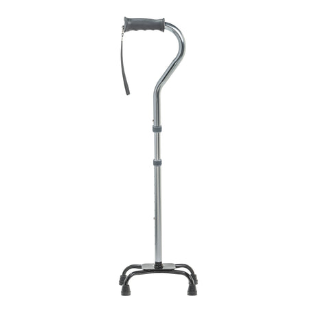 Folding Quad Cane, Small Base, Charcoal