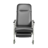 Fauteuil inclinable bariatrique robuste à 3 positions Geri, anthracite