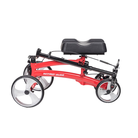 Alternative à la béquille pour scooter à genou Nitro Glide Knee Walker, rouge