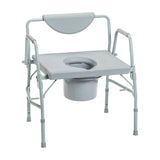 Bariatric Drop Arm Bedside Commode Chair