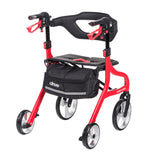 Andador con ruedas Nitro Sprint Rollator, color rojo