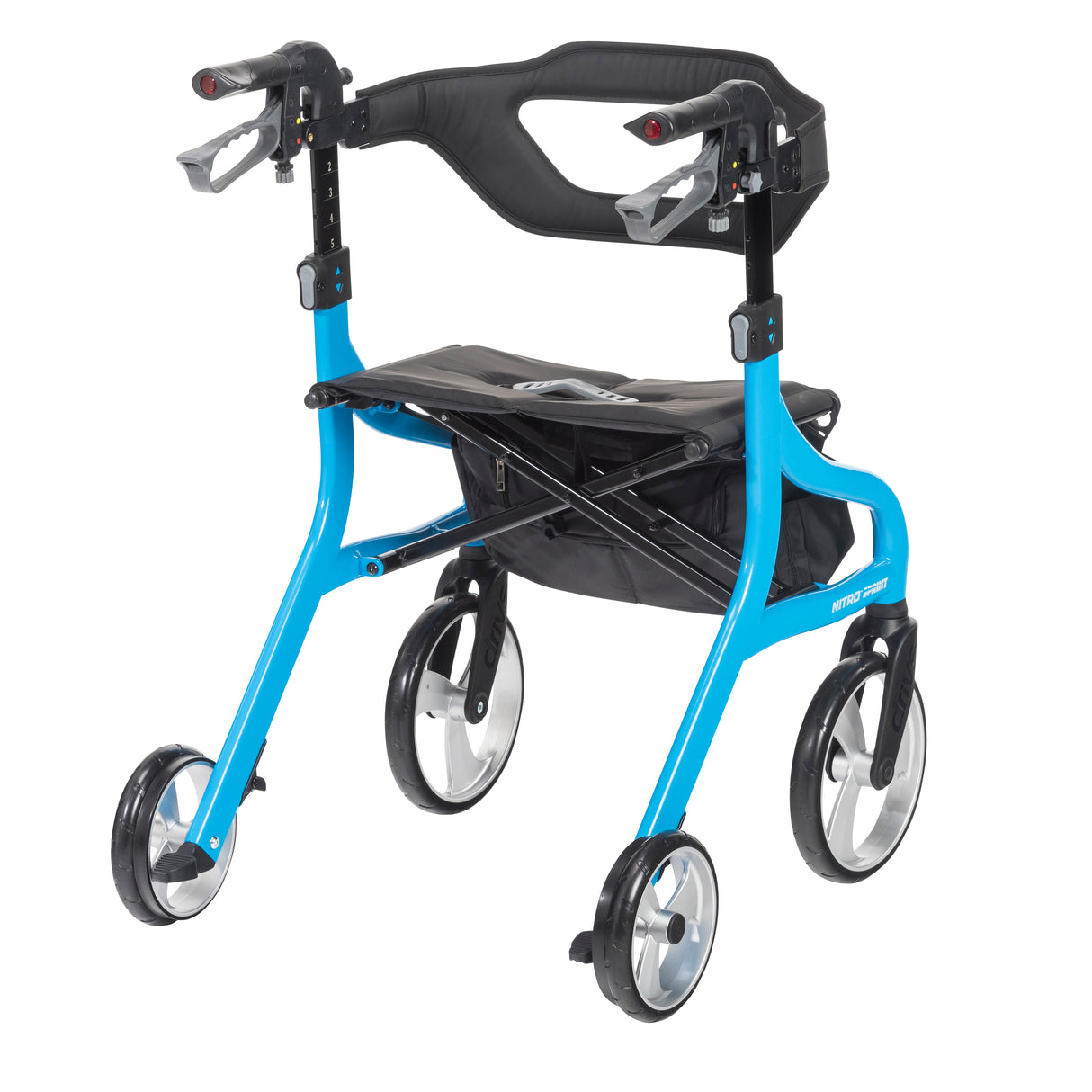 Andador con ruedas Nitro Sprint Rollator, color azul